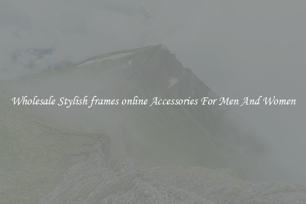 Wholesale Stylish frames online Accessories For Men And Women