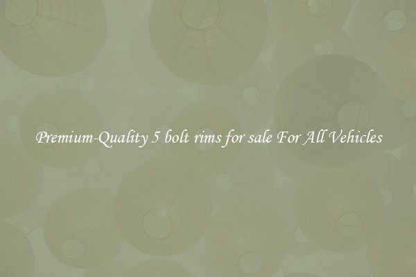 Premium-Quality 5 bolt rims for sale For All Vehicles