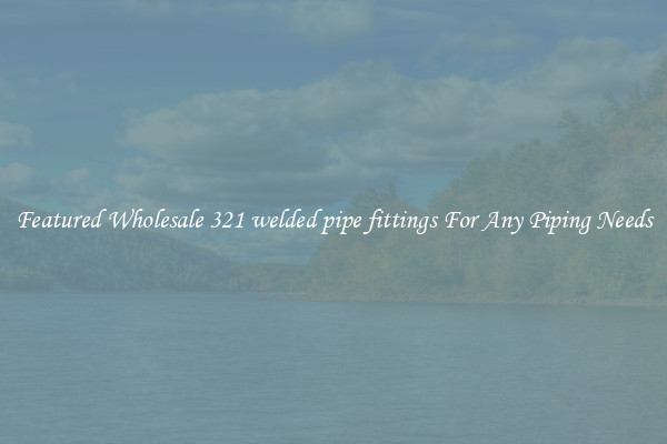 Featured Wholesale 321 welded pipe fittings For Any Piping Needs