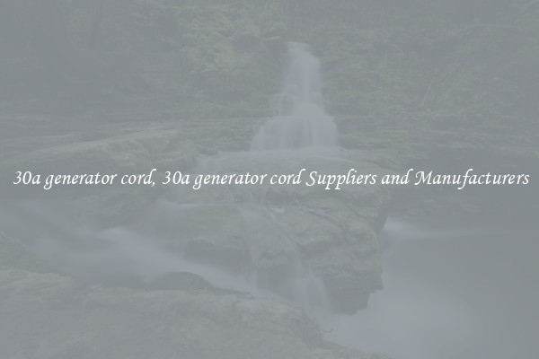 30a generator cord, 30a generator cord Suppliers and Manufacturers