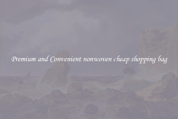 Premium and Convenient nonwoven cheap shopping bag