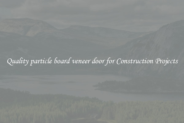 Quality particle board veneer door for Construction Projects