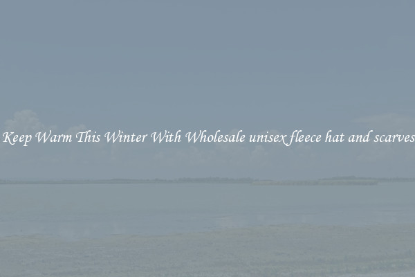 Keep Warm This Winter With Wholesale unisex fleece hat and scarves