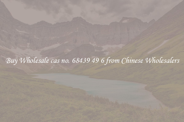 Buy Wholesale cas no. 68439 49 6 from Chinese Wholesalers