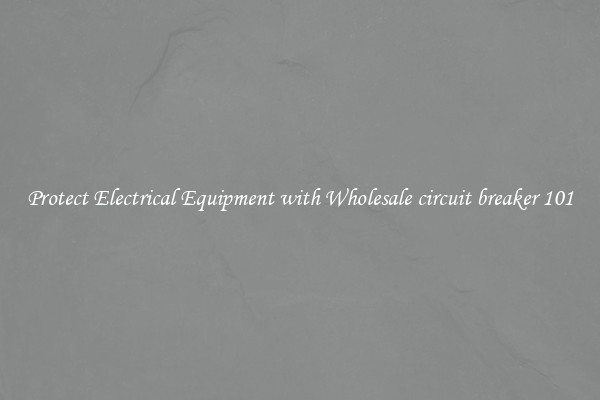 Protect Electrical Equipment with Wholesale circuit breaker 101