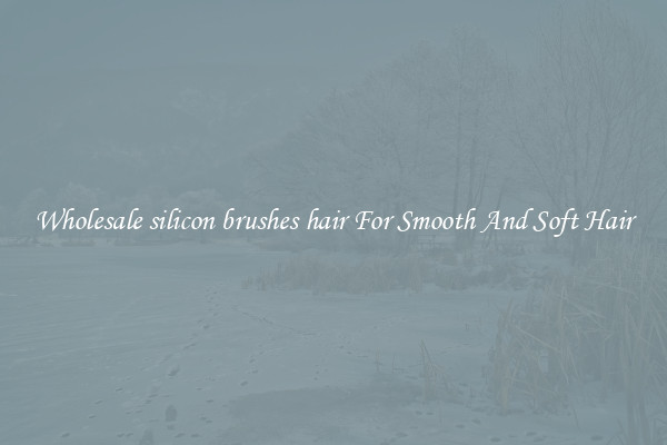 Wholesale silicon brushes hair For Smooth And Soft Hair