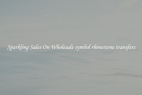 Sparkling Sales On Wholesale symbol rhinestone transfers