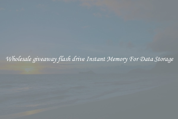 Wholesale giveaway flash drive Instant Memory For Data Storage