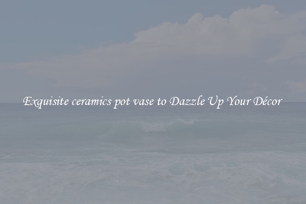 Exquisite ceramics pot vase to Dazzle Up Your Décor 