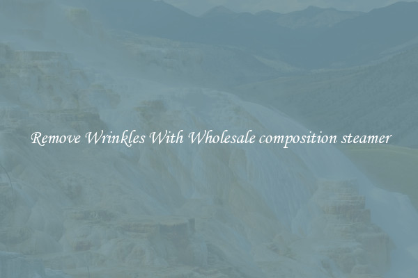 Remove Wrinkles With Wholesale composition steamer